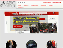 Tablet Screenshot of abcvalet.com